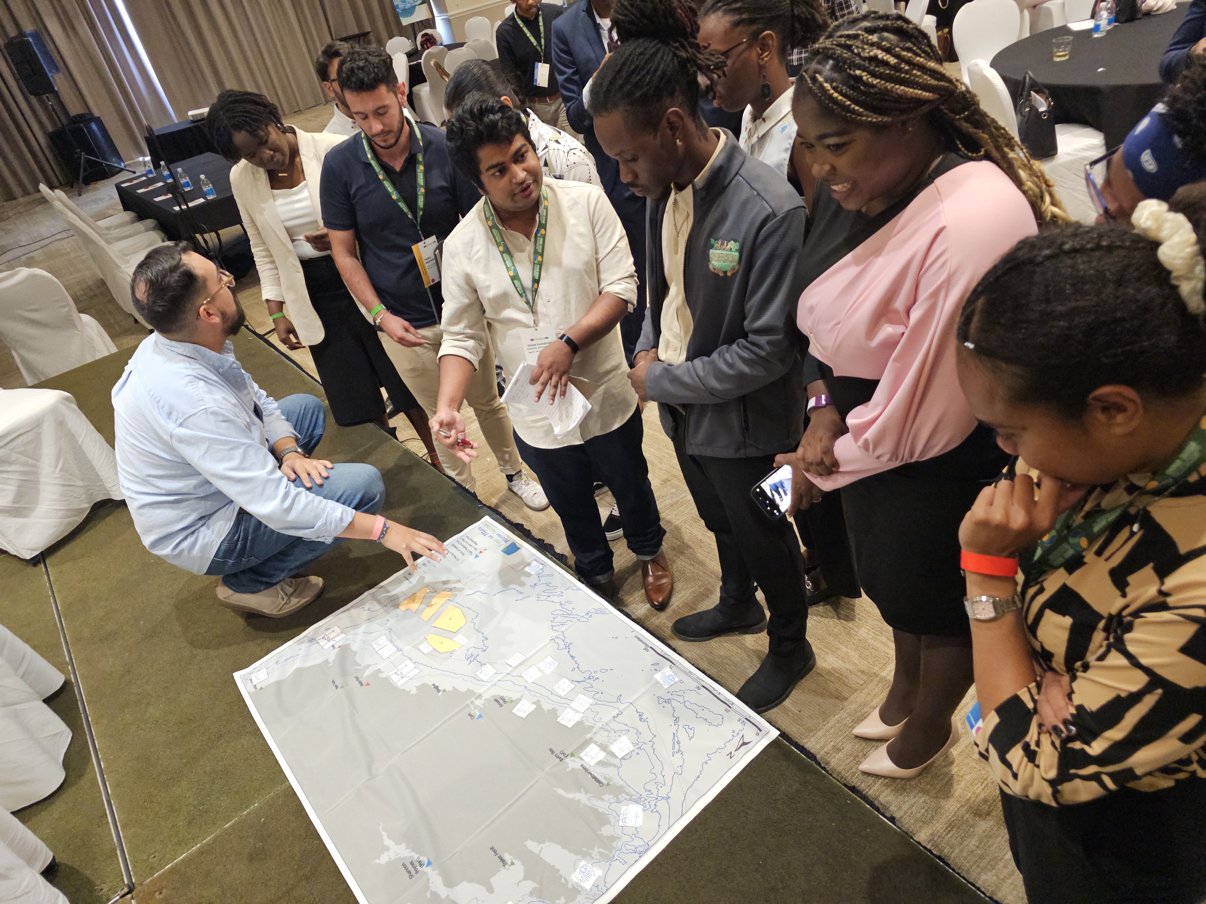 Members of the 2025 Cohort participate in a workshop at the Island Youth Forum ahead of the 2025 GSIS